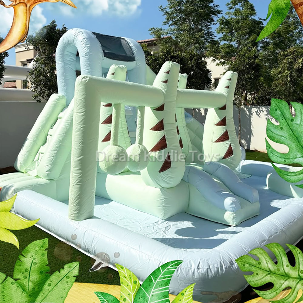 Mint Commercial Water Slide Outdoor Inflatable Bouncy Water Slide Splash Pool