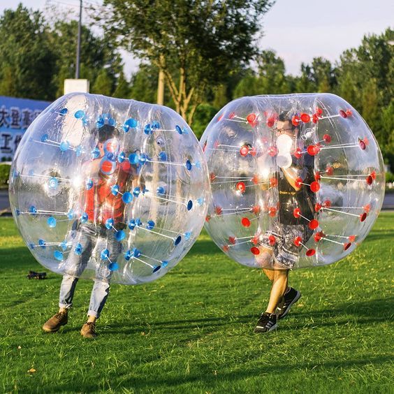 Inflatable Bumper Balls Soccer bumper Balls Inflatable Zorbing Ball Bouncy Outdoor Toys for Kids and Adults