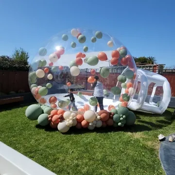4M Clear Balloons Bubble Dome Tent Inflatable Bubble House For Balloons Advertisement