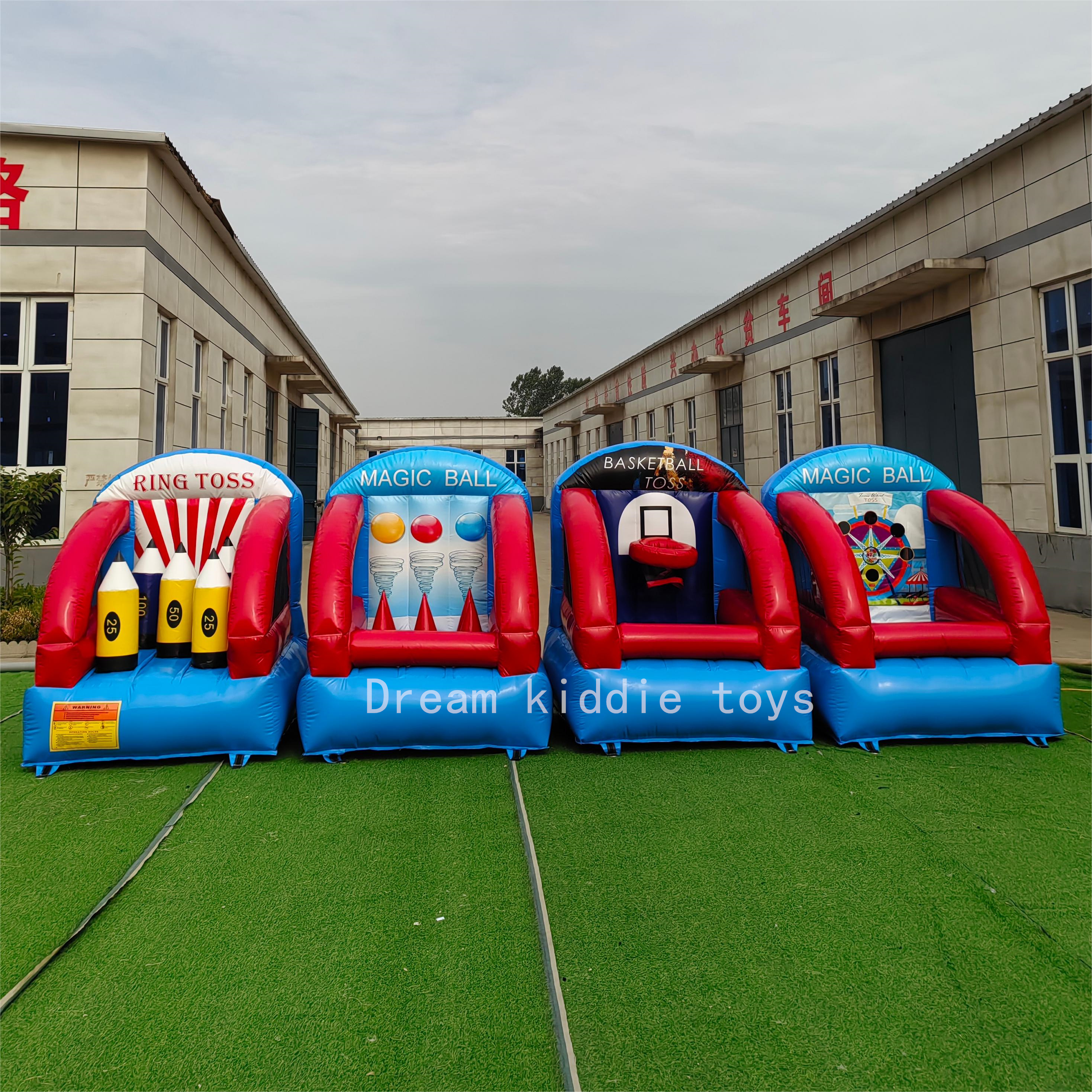 Bounce sport games inflatable kids throwing games popular inflatable 4 in 1 inflatable interactive sports