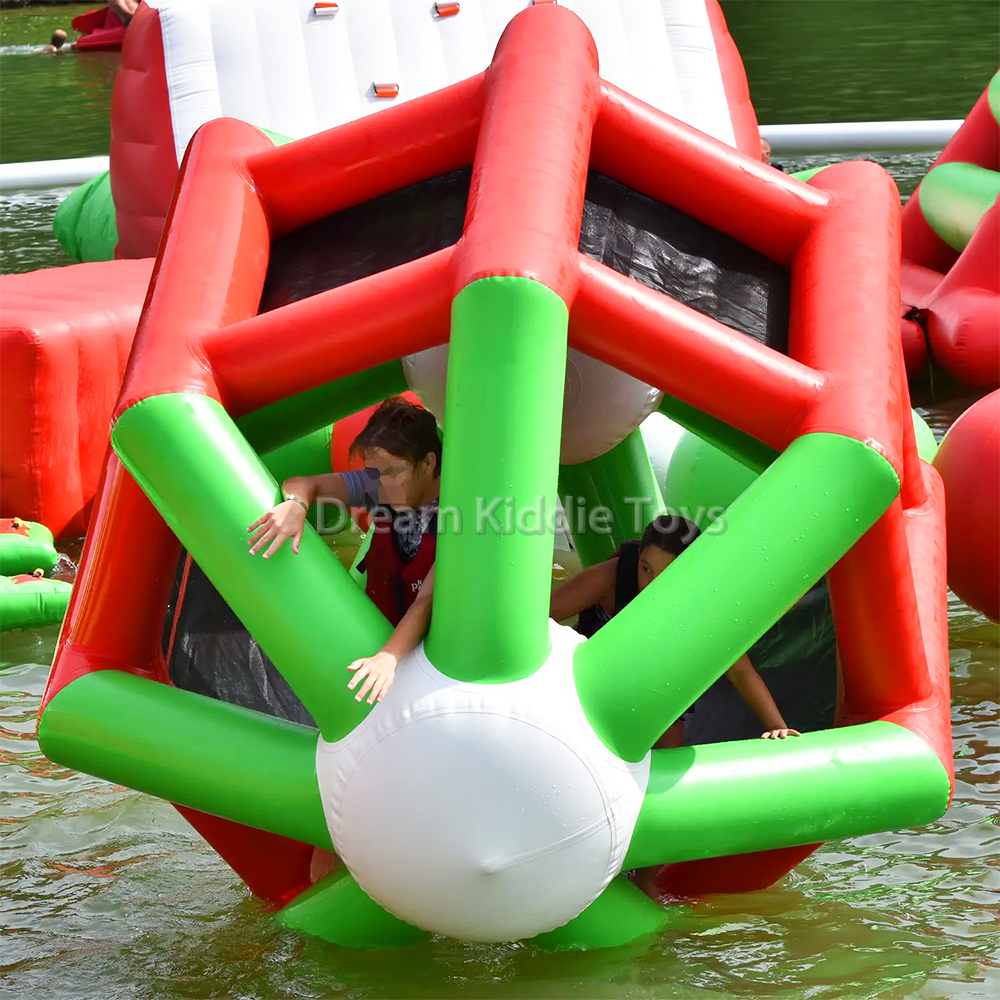 Indoor Outdoor Water Inflatable Roller Inflatable Sports Game Water Park Leisure Floating Trampoline