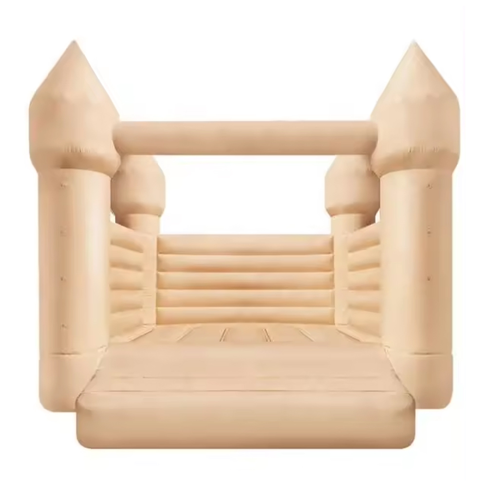 Hot Sale Macaron beige Inflatable Wedding Bounce House High Quality Bounce House