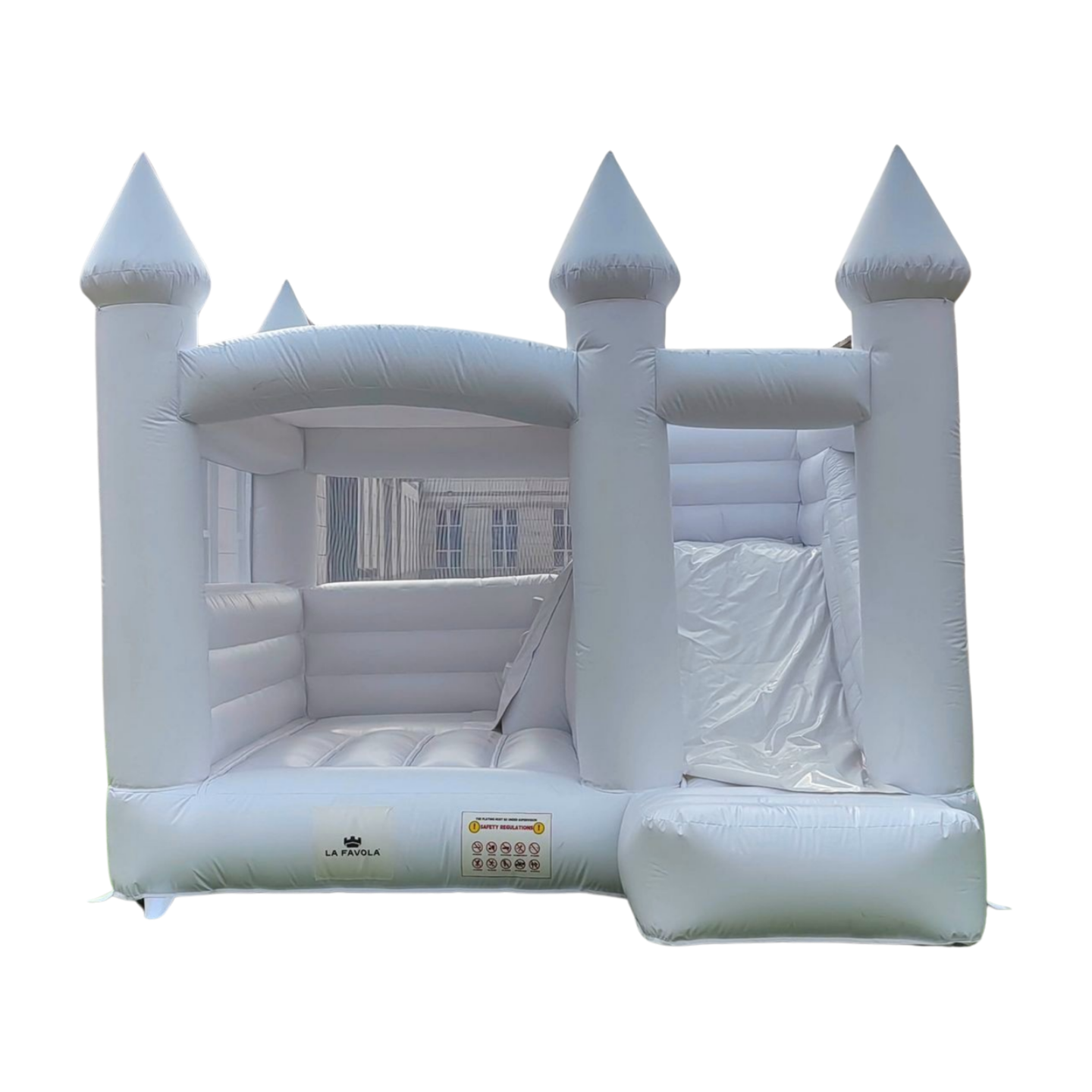 White Playground Bouncer Inflatable Castle Bouncy Slide Jump Bounce House For Kids And Adults