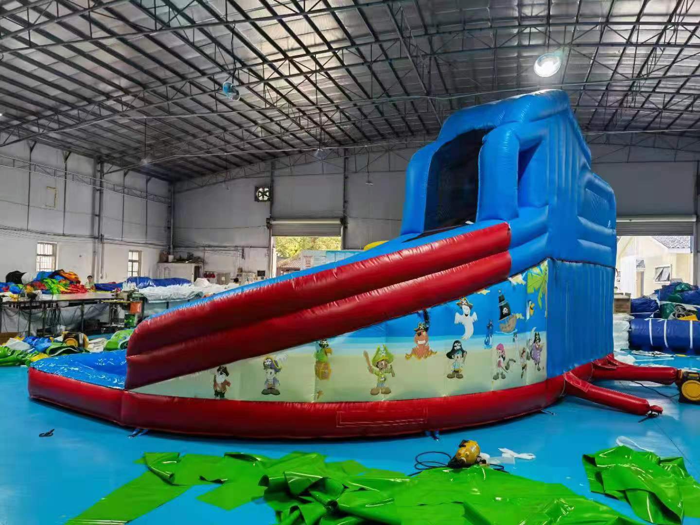 7X4M Giant Inflatable Double water slide bouncer w/pool climbing Mutifunction for rental 