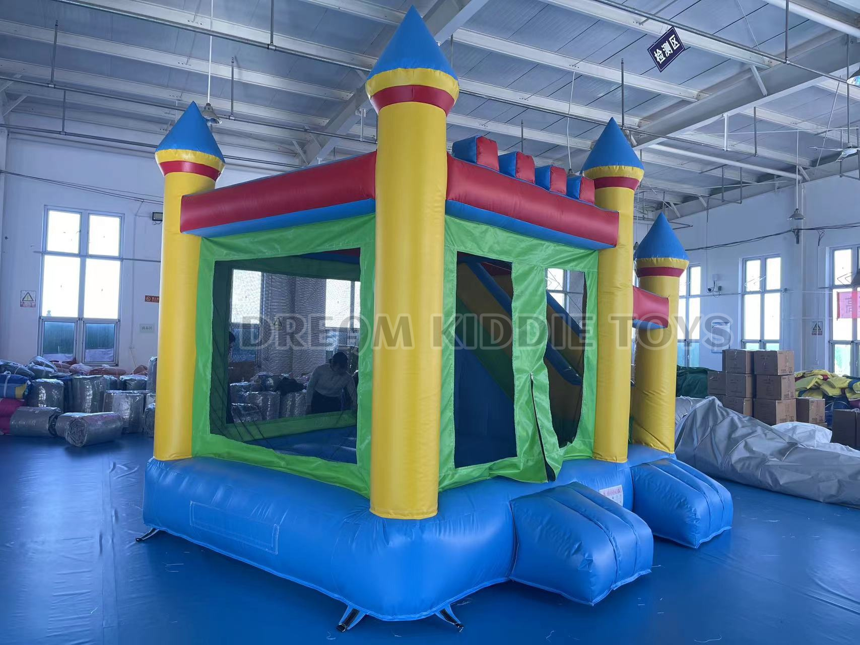 Commercial 12x13FT Castle Bounce House Bouncy Castle backyards rental  3 in 1 function