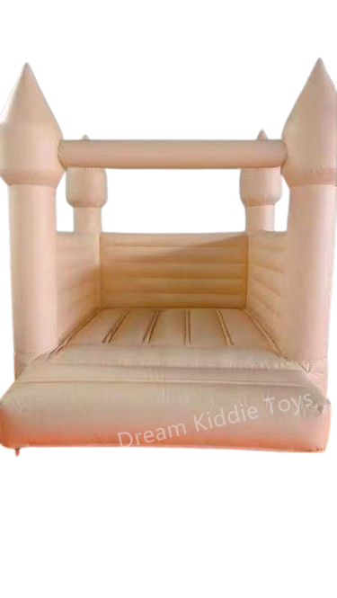 Hot Sale Macaron beige Inflatable Wedding Bounce House High Quality Bounce House