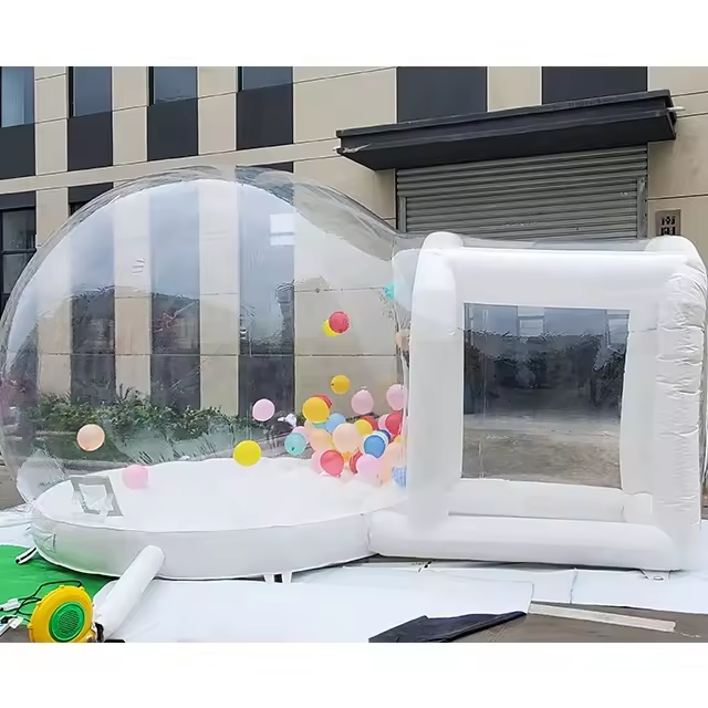 Hot Sale Events Inflatable Clear Bubble House Tent w/bouncing floor Party rental Bubble house camping tent 