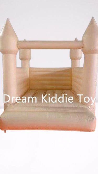 Hot Sale Macaron beige Inflatable Wedding Bounce House High Quality Bounce House