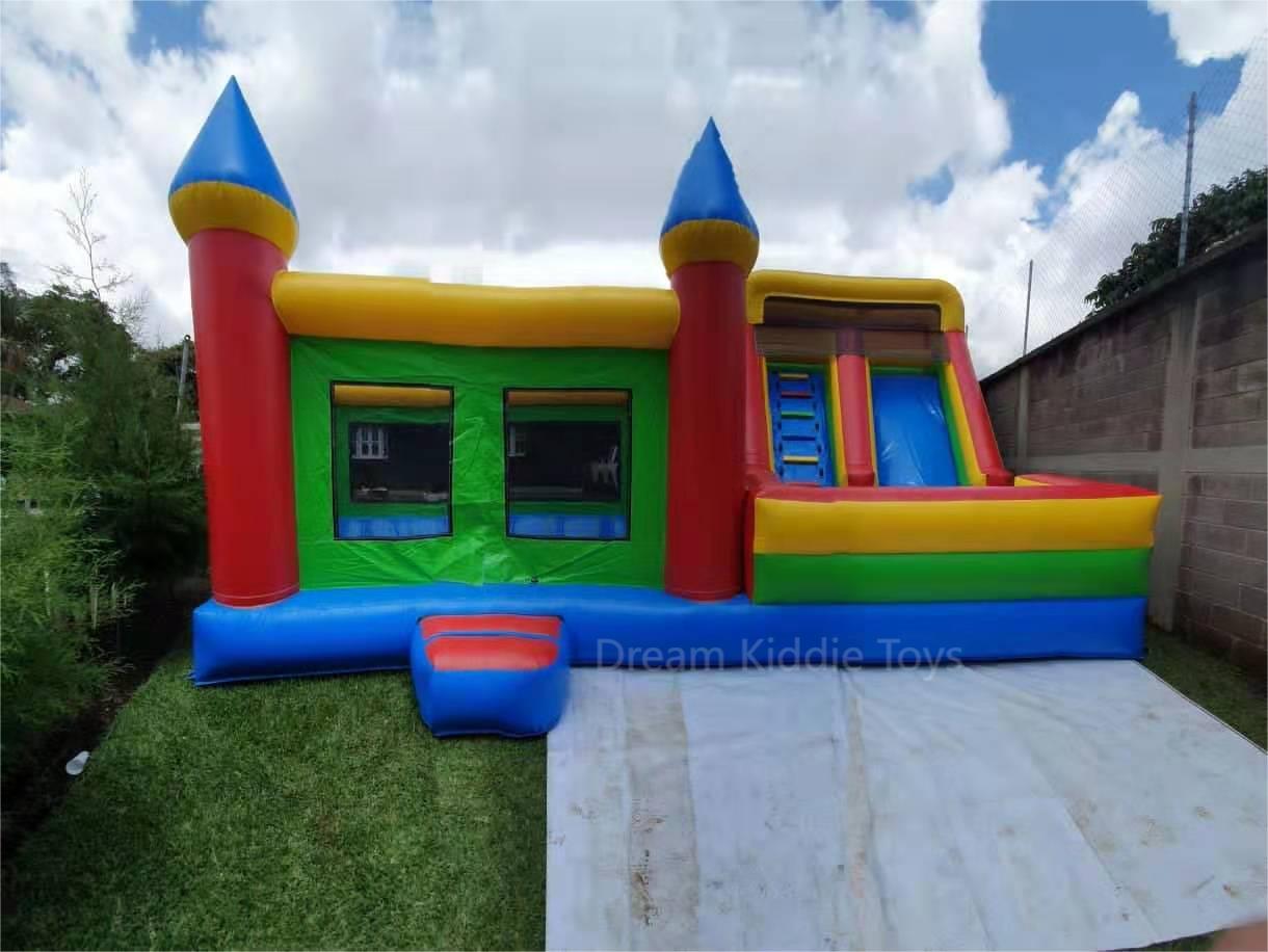 Giant 24x23FT Muticolor Adults Bouncer slide obstacle Bouncy Castle mutifunction
