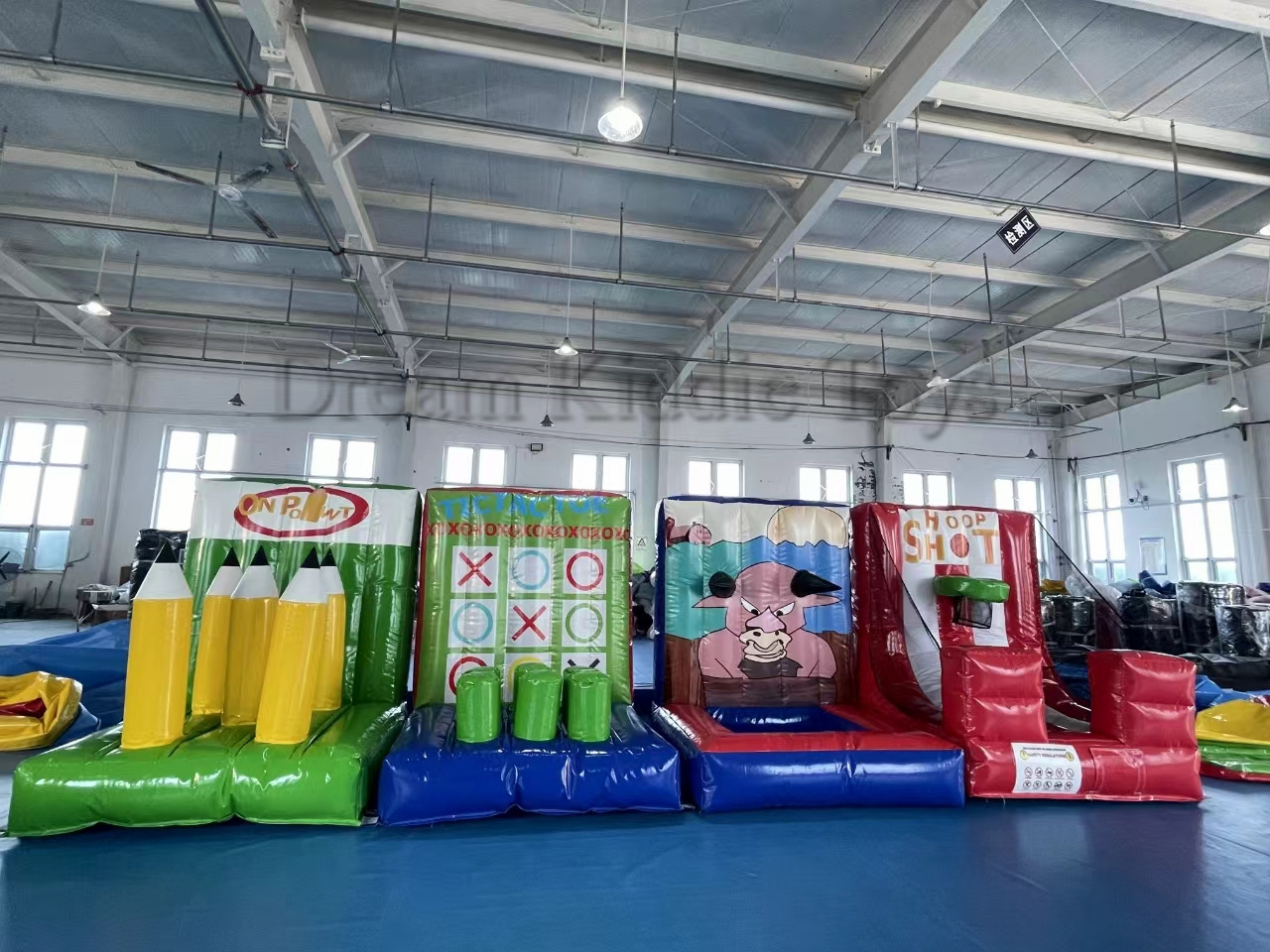 Inflatable Ring Toss Carnival Amusement Game Booth Basketball Shooting Games