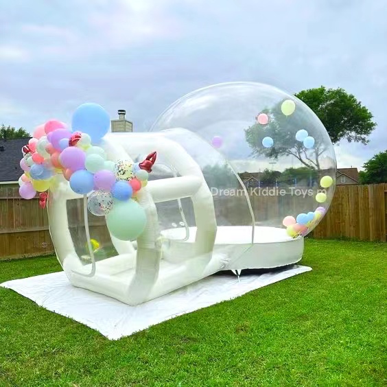 Giant Party Inflatable 5M Clear Bubble House Tent w/bouncing floor Party rental Bubble house camping tent