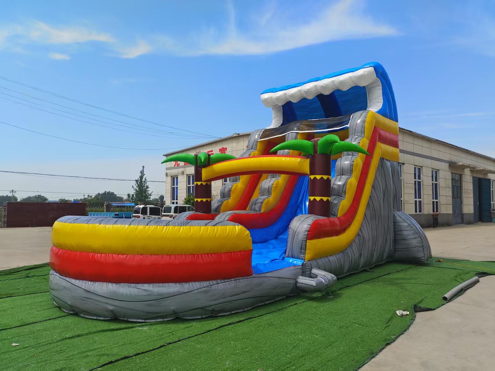 PVC Commercial Inflatable Water Slide Inflatable Bouncy Castle with Slide 