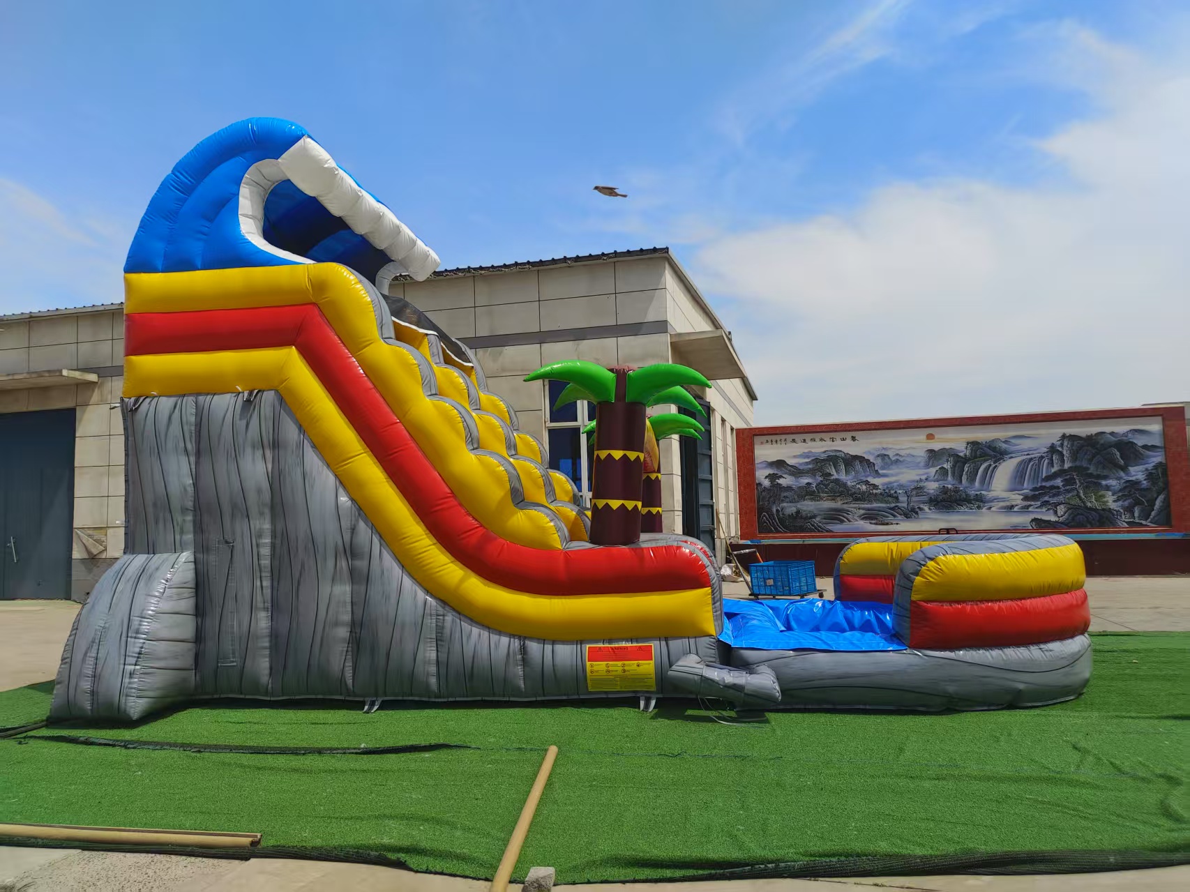 PVC Commercial Inflatable Water Slide Inflatable Bouncy Castle with Slide 