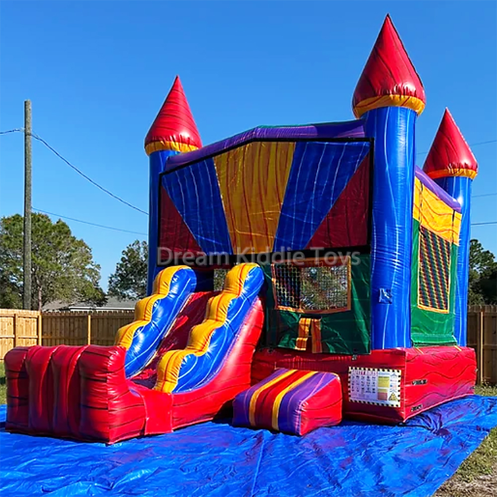 Tropical Children Commercial Jumping Bouncy Castle Palm Inflatable bouncers bounce house Inflatable Combo 