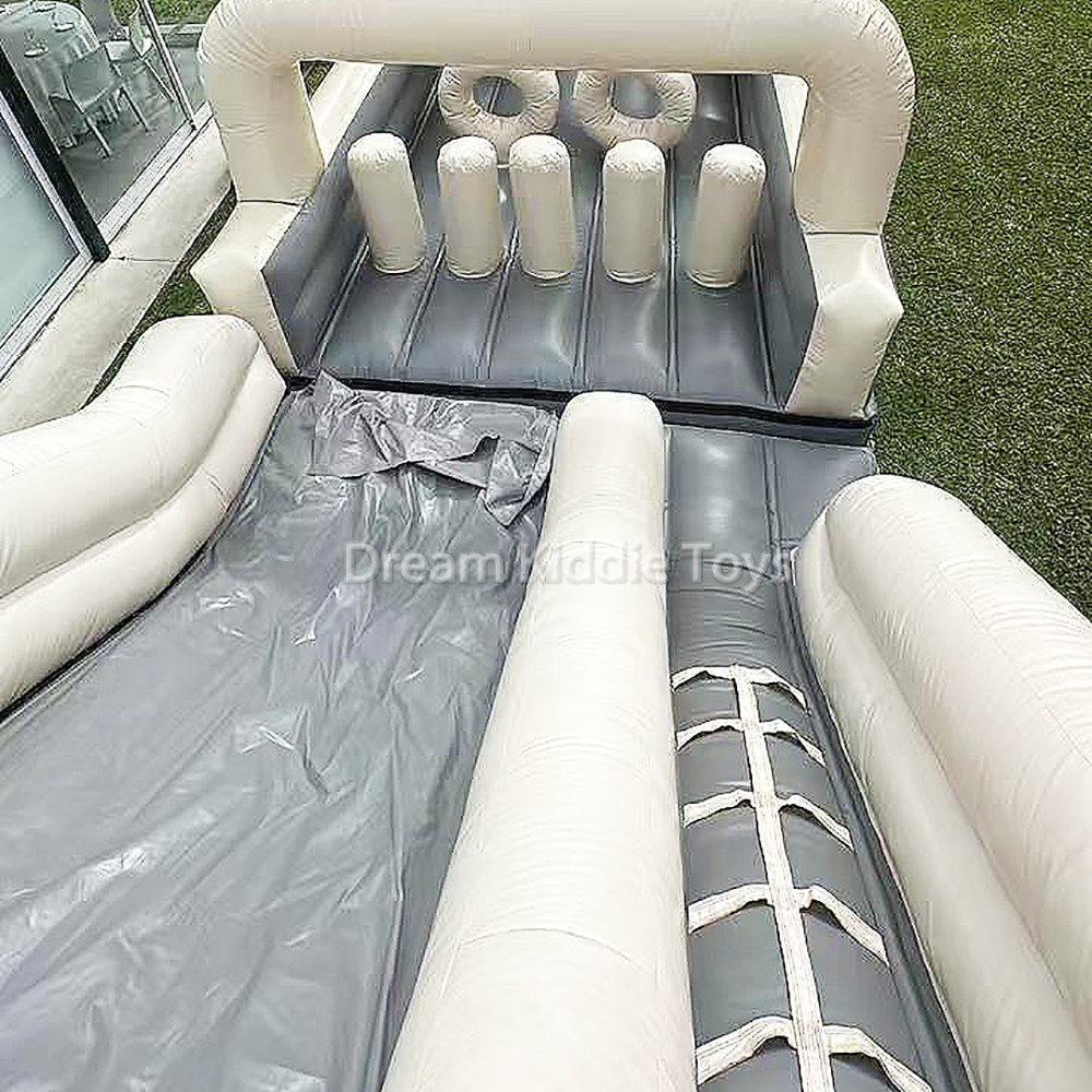 Giant Commercial Inflatable Obstacle Slide Outdoor Giant Inflatable Bouncy Slips N Slide