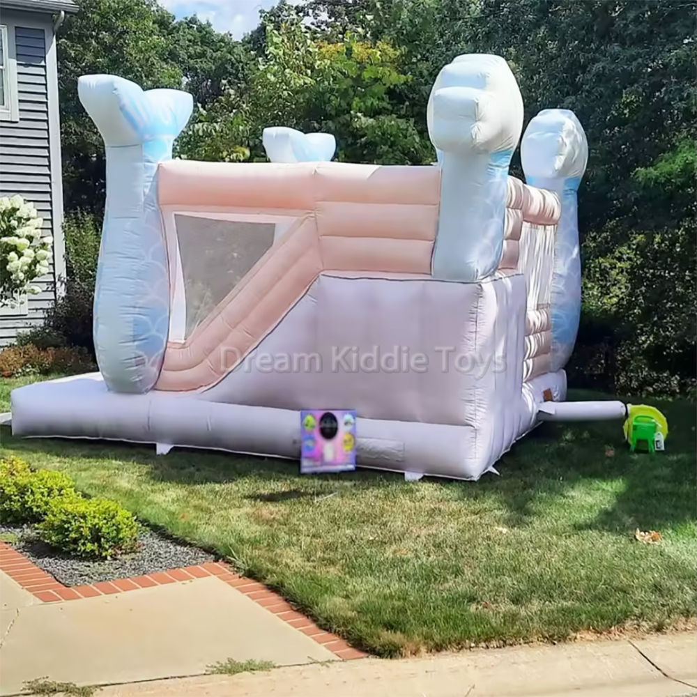 Mermaid Commercial Jumping Bouncy Castle Pink Inflatable bouncers bounce house for Girls