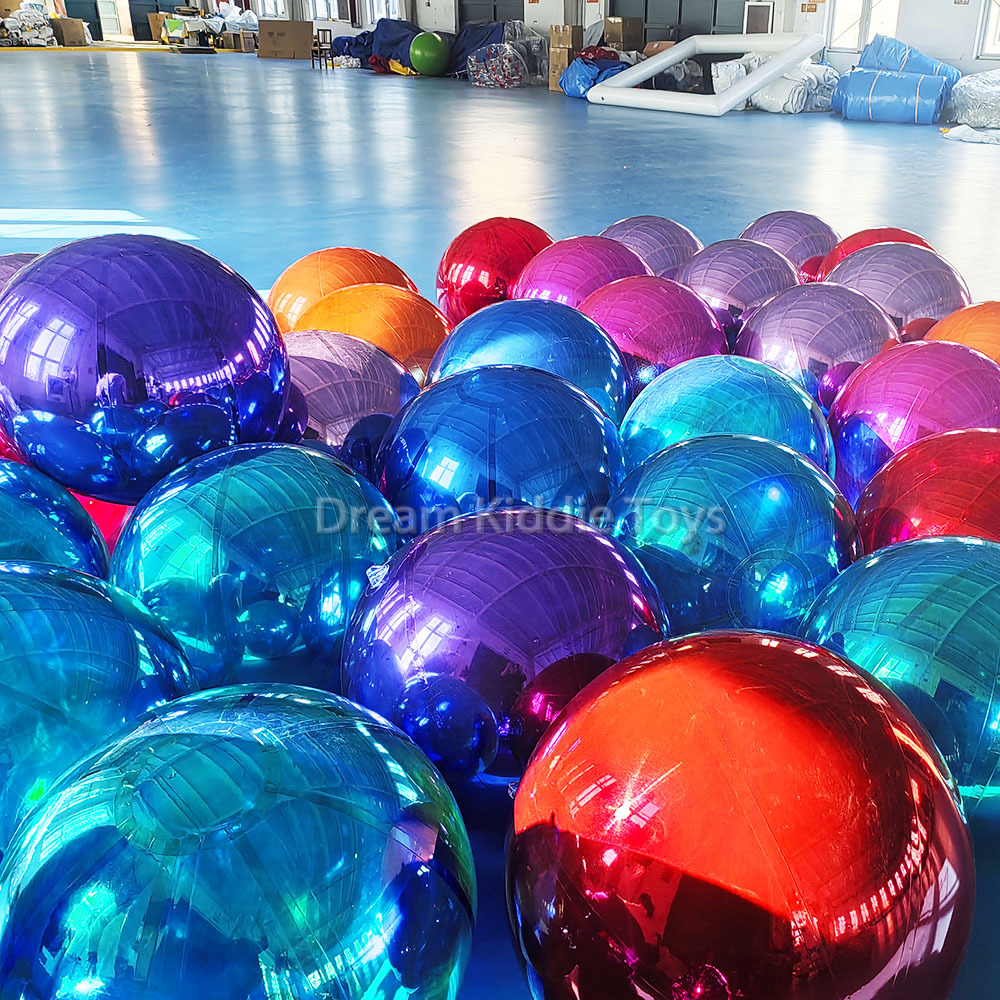Indoor Outdoor Inflatable Mirror Ball Big Shiny Ball Decoration for Events
