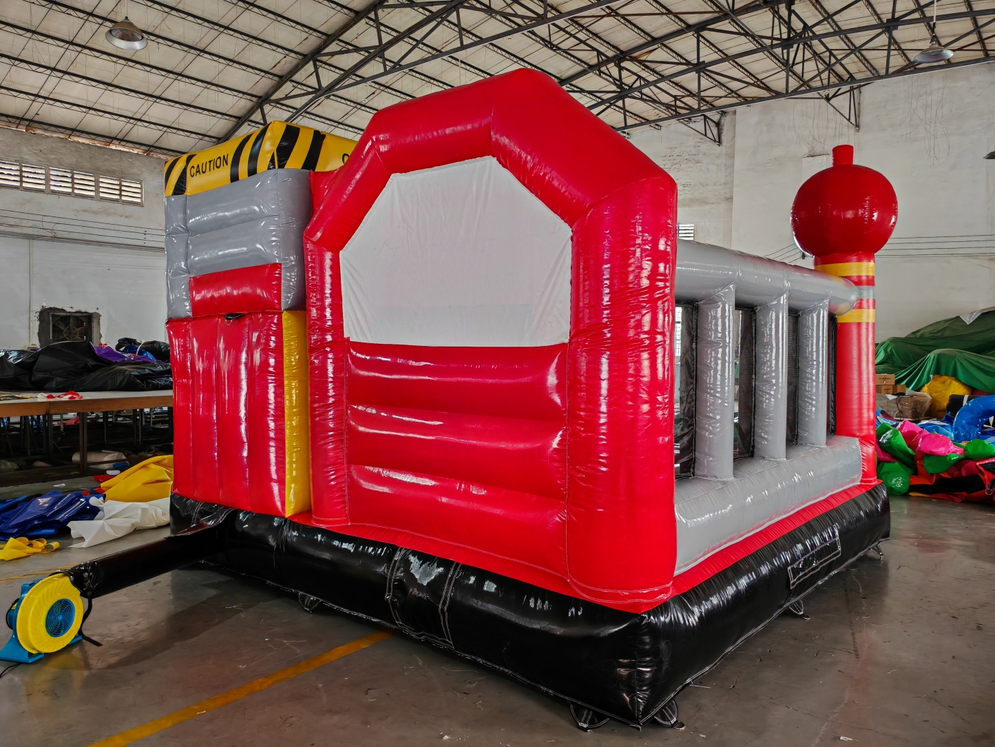PVC Fire Truck Style Inflatable Bouncy Castle Jumping House Combo