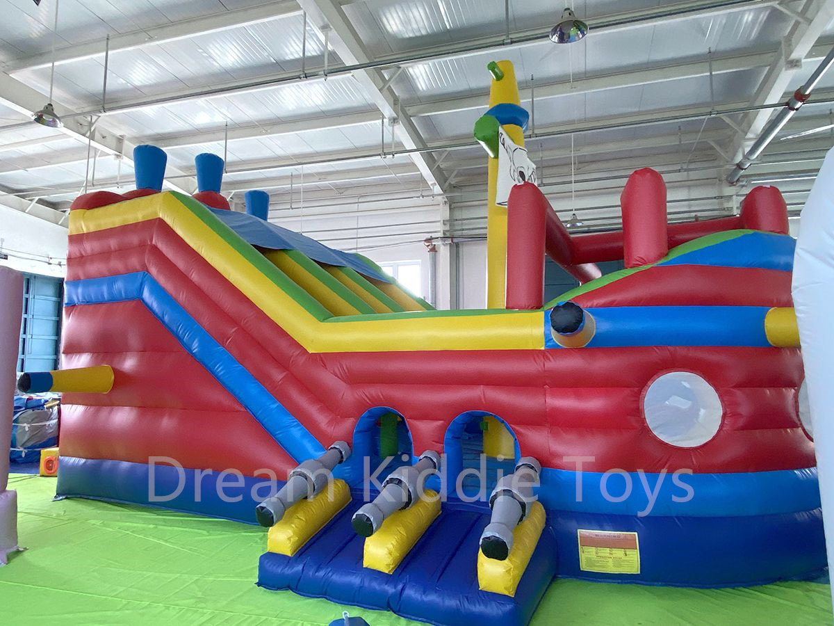 Giant 4*8M Inflatable Pirate Ship Jumping Castle Park Carnival Inflatable Bounce Pirate Ship inflatables 