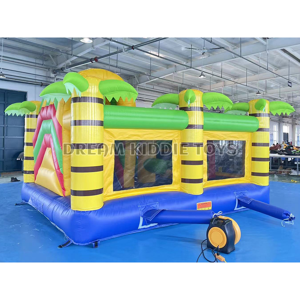 5.5MX5M Crocodile Park Inflatable Combo Jumping Castle With Slide For Kids Birthday Crocodile Inflatable Bounce House For Party