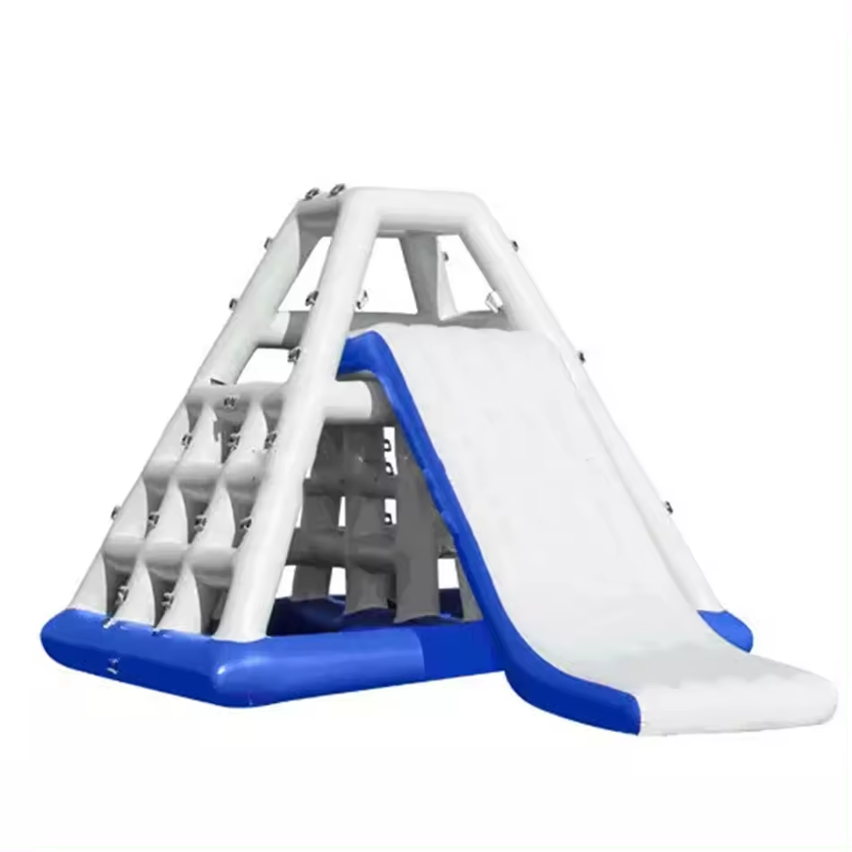  Aqua Water slide Water floating mountain Inflatable Sea Floating Water Park pyramid 7x5m