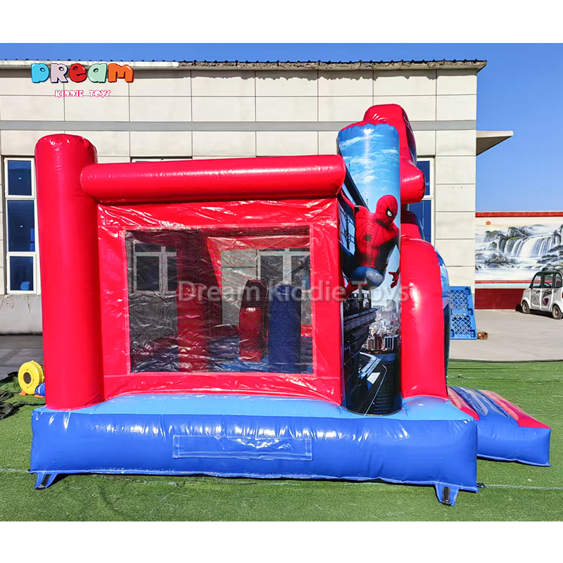 Spiderman Inflatable Bouncy Castle Jumping House with Slide