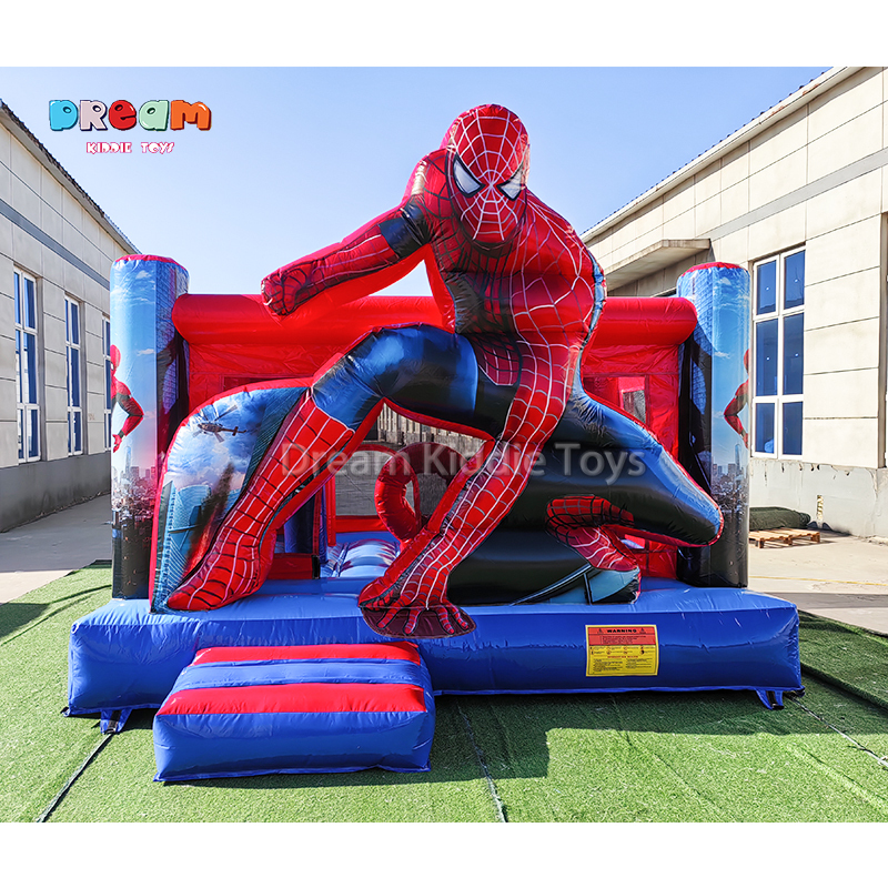 Spiderman Inflatable Bouncy Castle Jumping House with Slide