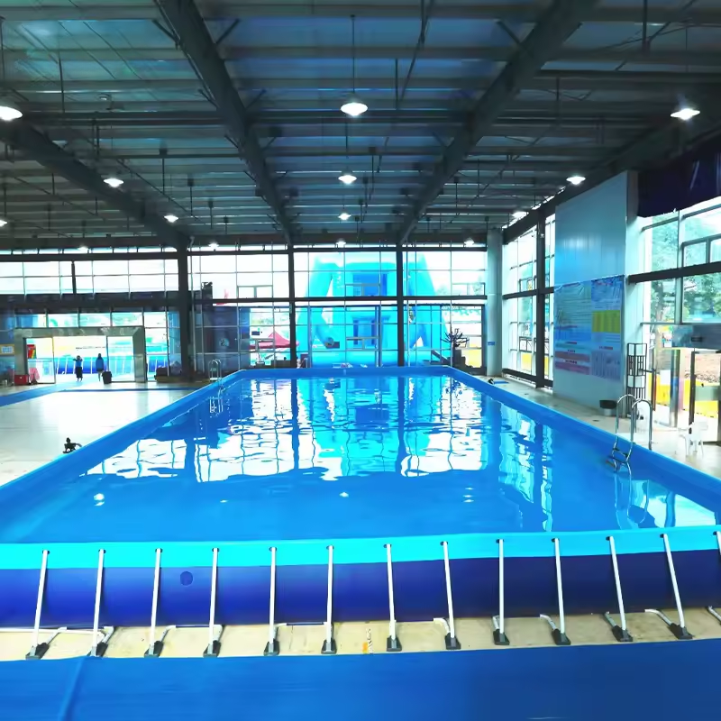  Portable Metal Swimming Pool 10m Outdoor Swimming Pool Square Swimming Pool