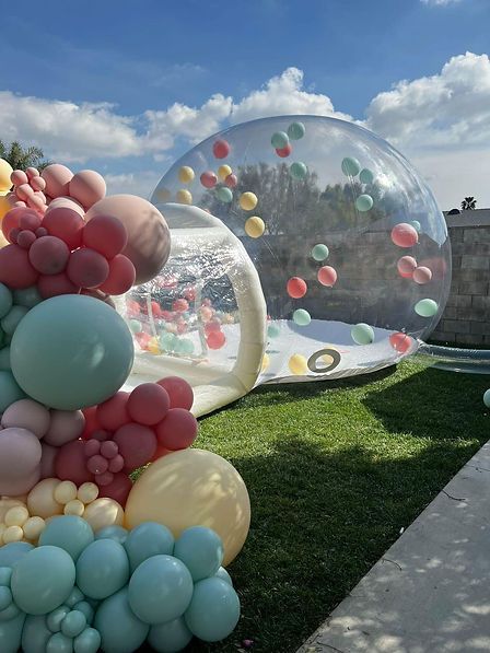 4M Clear Balloons Bubble Dome Tent Inflatable Bubble House For Balloons Advertisement