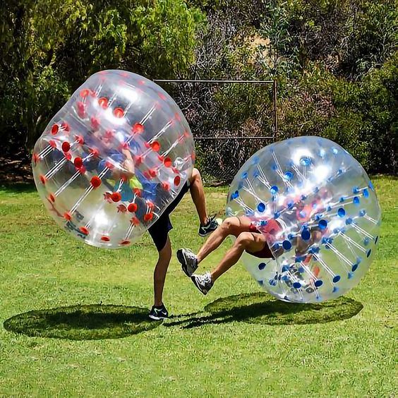 Inflatable Bumper Balls Soccer bumper Balls Inflatable Zorbing Ball Bouncy Outdoor Toys for Kids and Adults