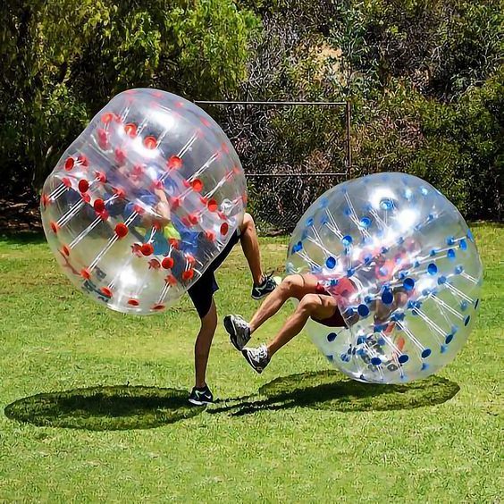 Inflatable Bumper Balls Soccer bumper Balls Inflatable Zorbing Ball Bouncy Outdoor Toys for Kids and Adults