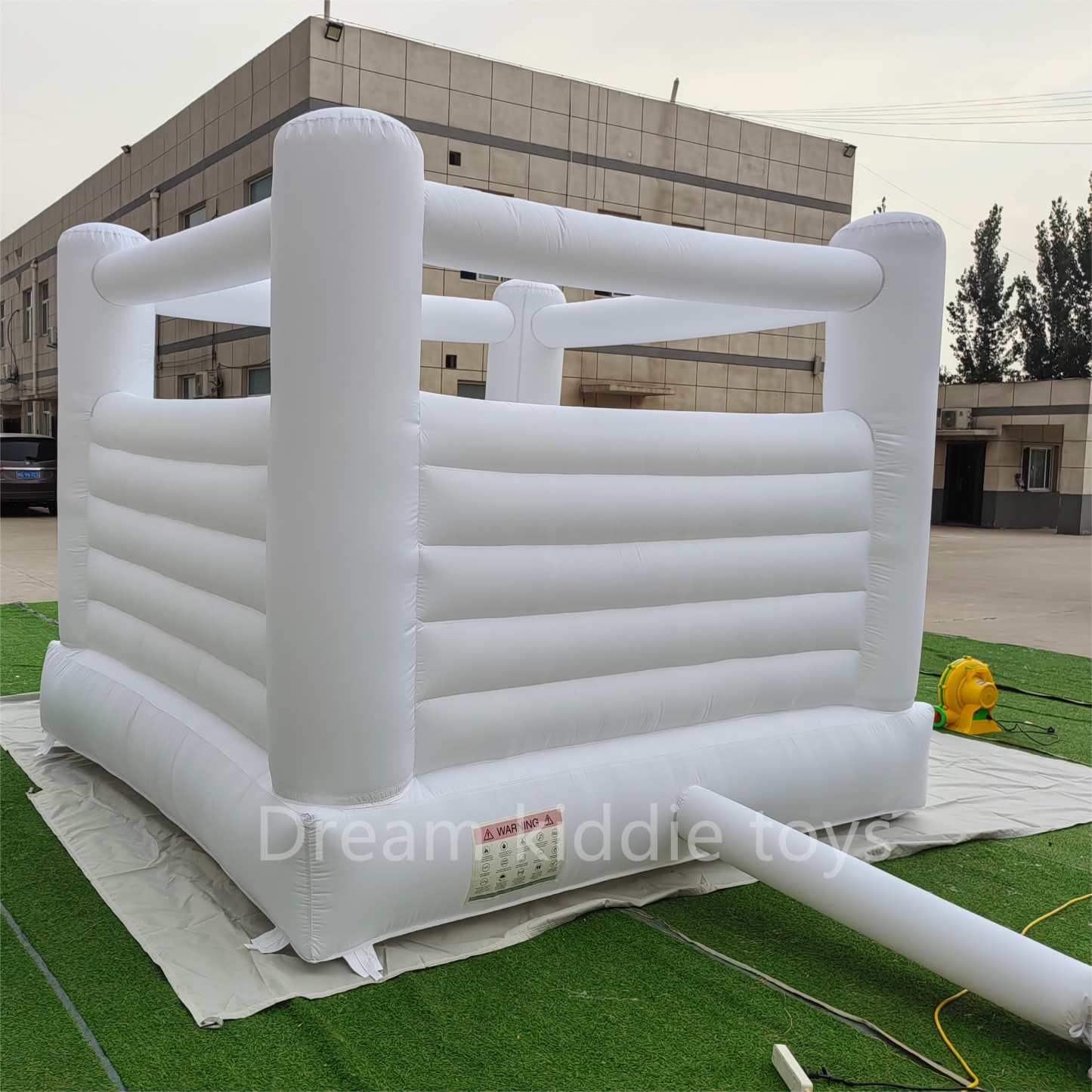 White bounce house jumping castle commercial inflatable double slides for toddler kids jumping house adults inflatable bouncer