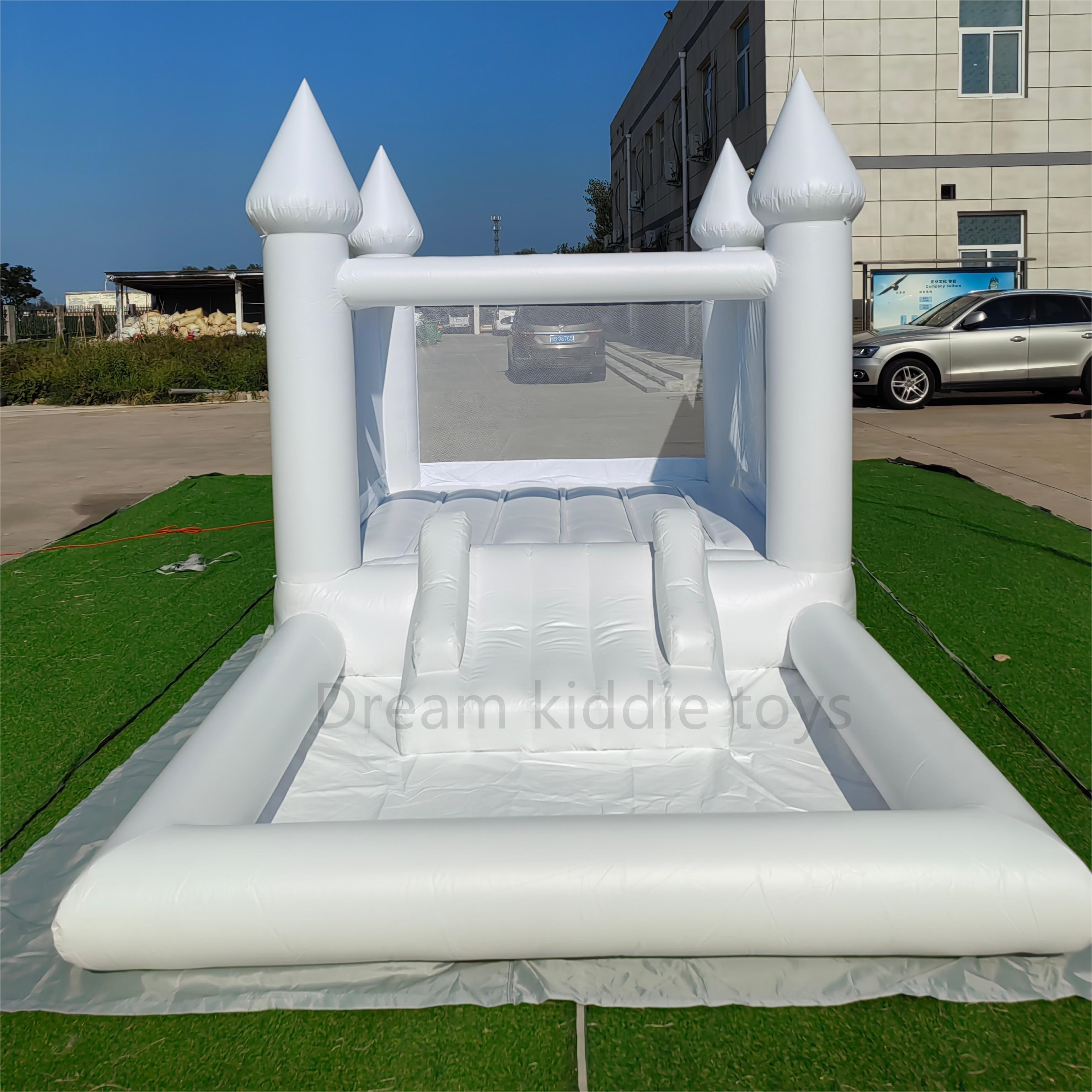 New Outdoor Game Bouncy Castle Toddler White Inflatable Bounce House Inflatable Bouncers With Ball Pit