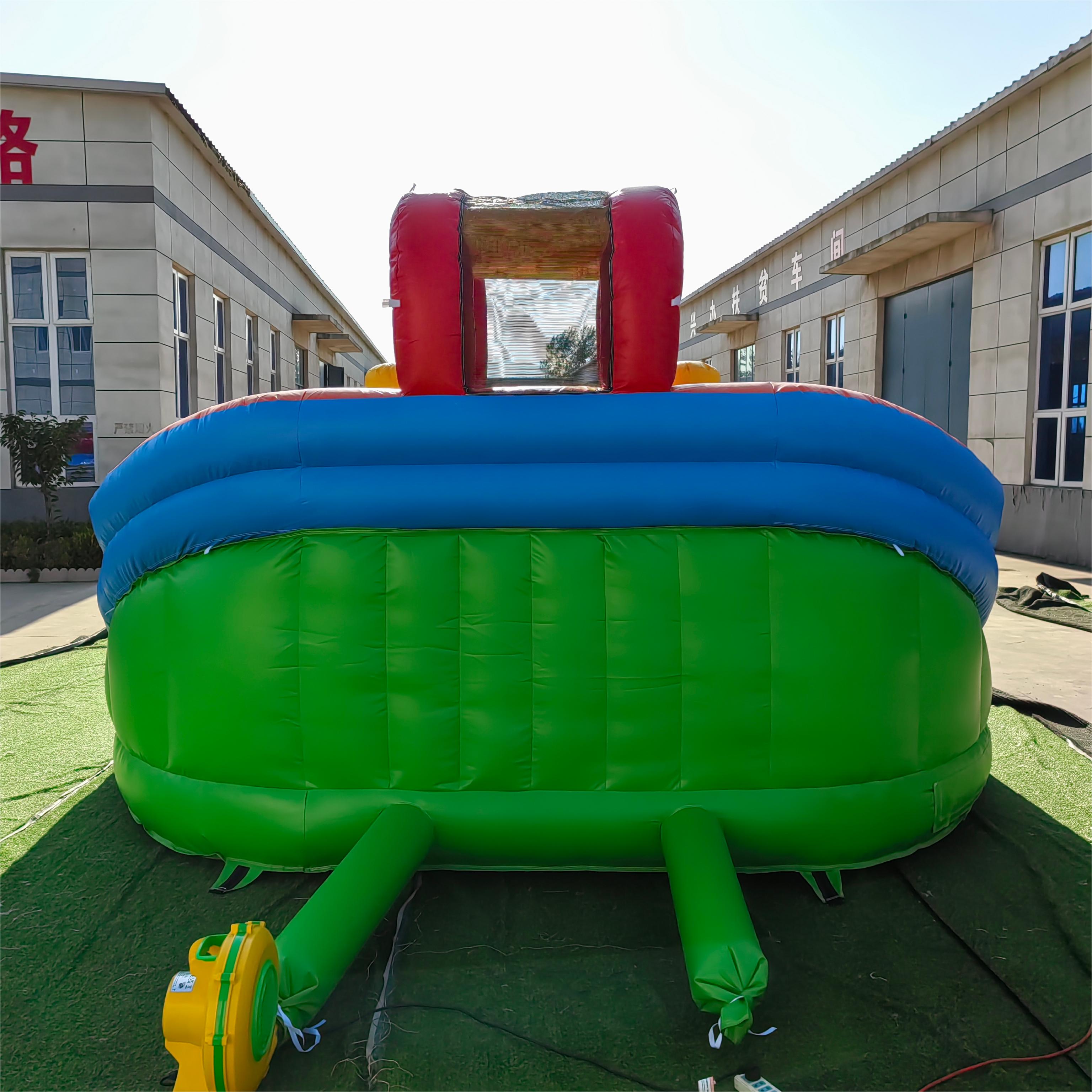 Inflatable Water Double Slide Inflatable Backyard Double Lane Kids Water Slide With Splash Pool And Spray Gun