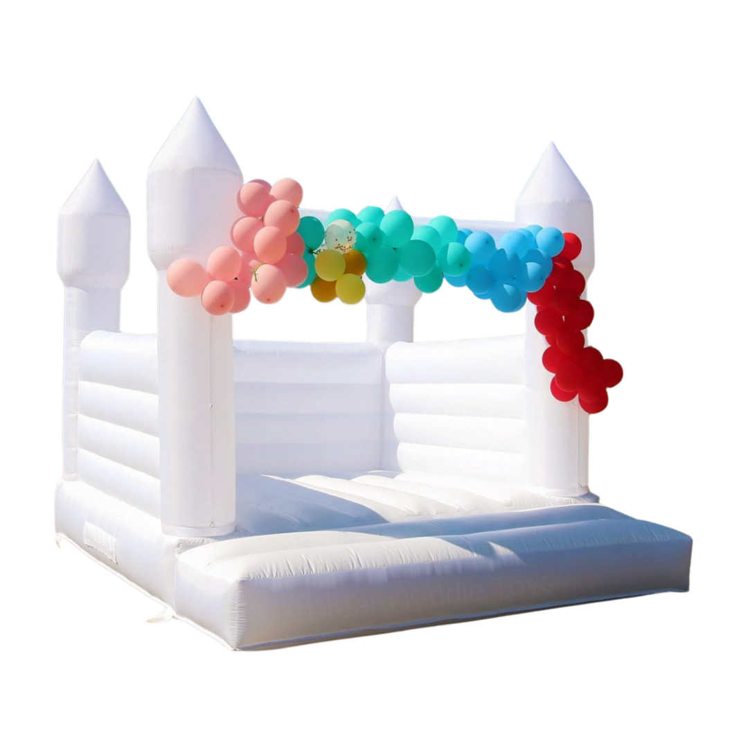 White inflatable jumping castle bouncy house inflatable bouncer 