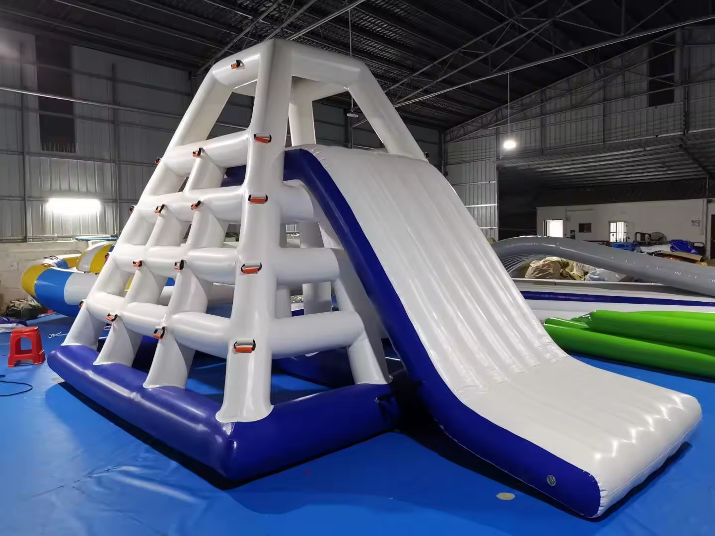  Aqua Water slide Water floating mountain Inflatable Sea Floating Water Park pyramid 7x5m