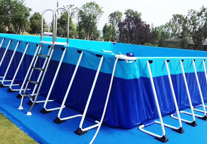  Portable Metal Swimming Pool 10m Outdoor Swimming Pool Square Swimming Pool