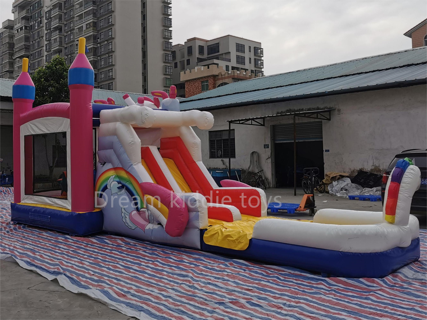 PVC Kids Party Castle Inflatable Castle Unicorn Bounce House Jumping Castle Large Inflatable Bouncer For Child Amusement Park