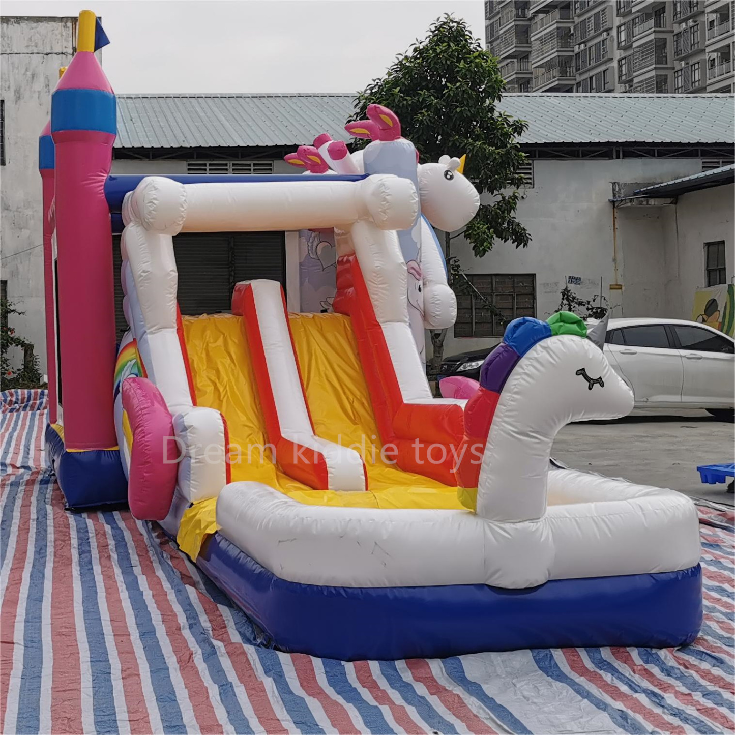 PVC Kids Party Castle Inflatable Castle Unicorn Bounce House Jumping Castle Large Inflatable Bouncer For Child Amusement Park