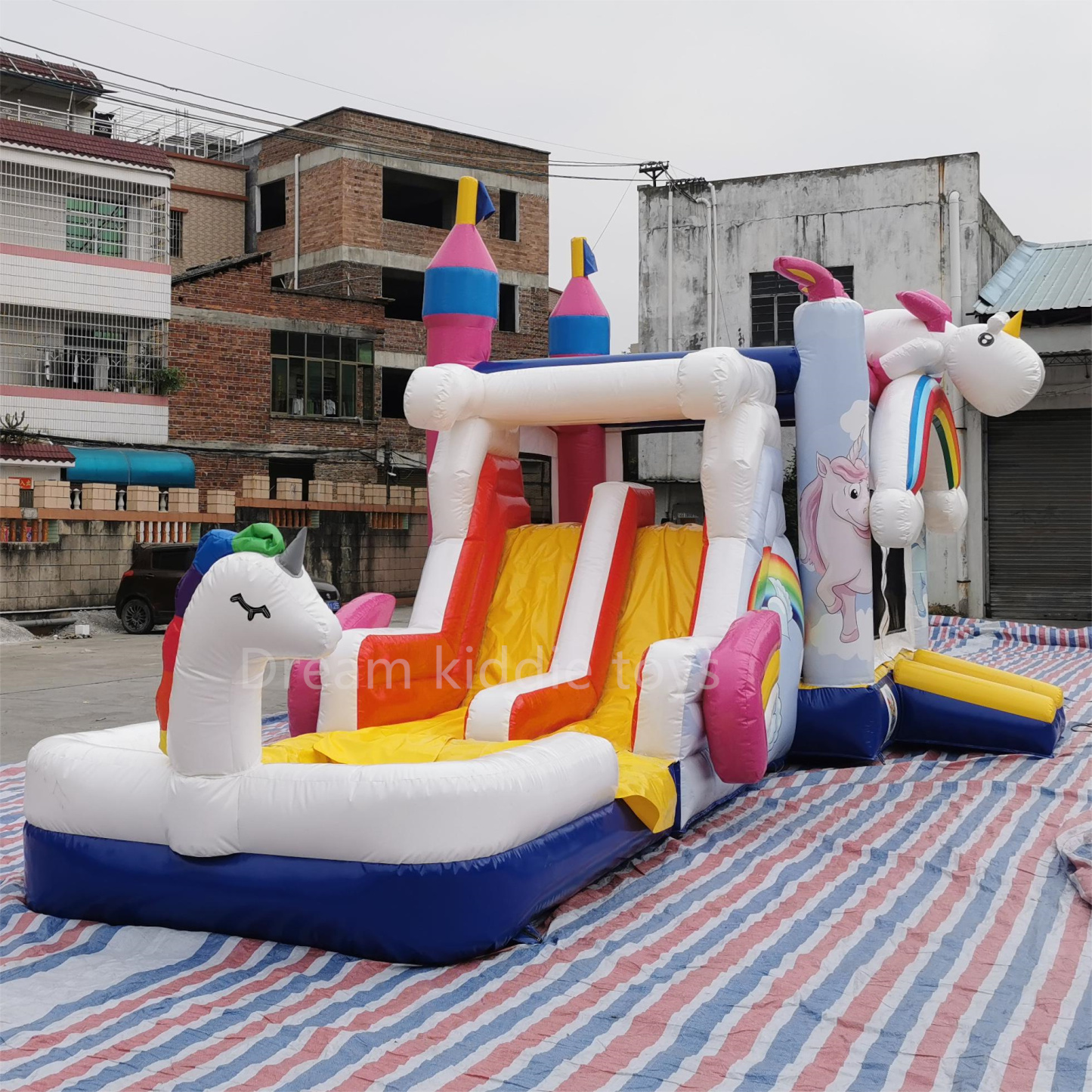 PVC Kids Party Castle Inflatable Castle Unicorn Bounce House Jumping Castle Large Inflatable Bouncer For Child Amusement Park