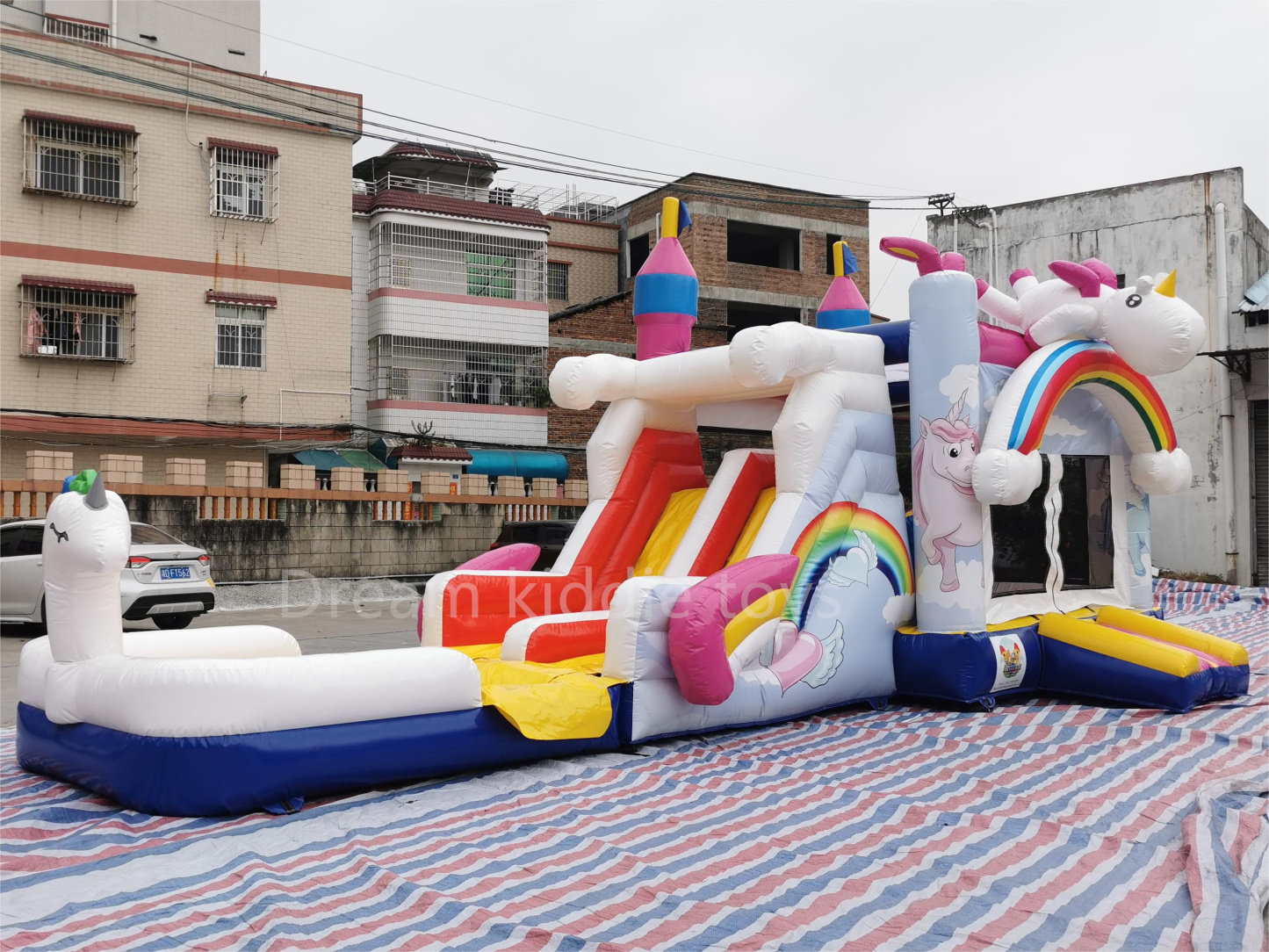 PVC Kids Party Castle Inflatable Castle Unicorn Bounce House Jumping Castle Large Inflatable Bouncer For Child Amusement Park