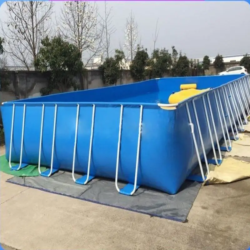  Portable Metal Swimming Pool 10m Outdoor Swimming Pool Square Swimming Pool