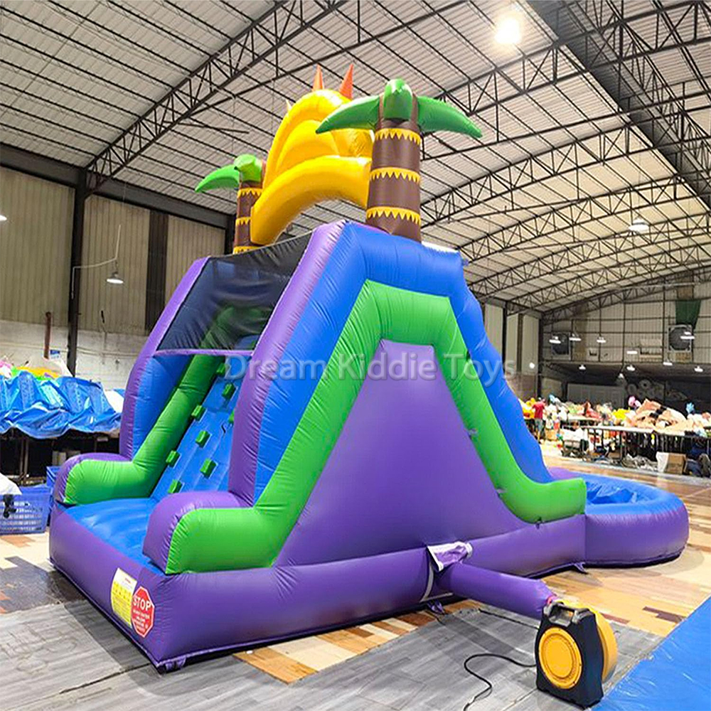 Commercial Mini Bouncy Water slide Park Splash Pool Backyard Home Use Inflatable Water Slide For Kids Outdoor