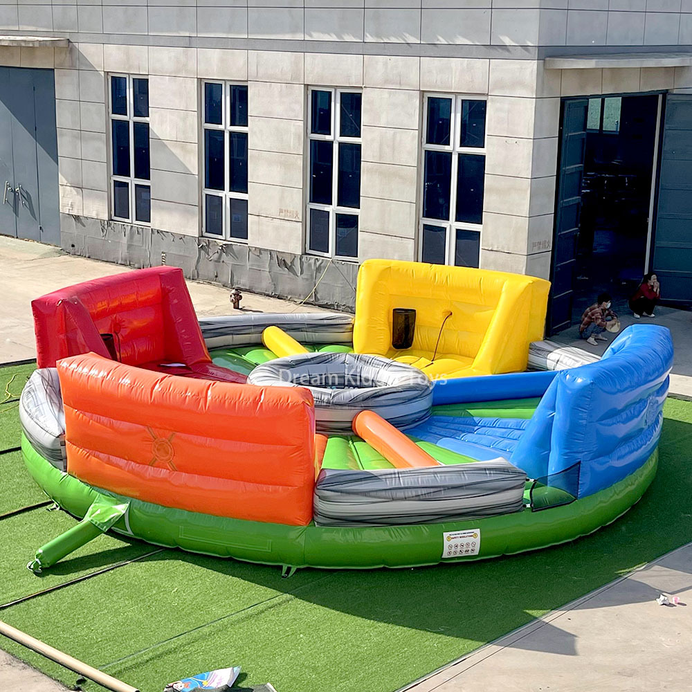 Inflatable Hungry Hippos Inflatable Bungee Running Sport Hot Sale PVC Game