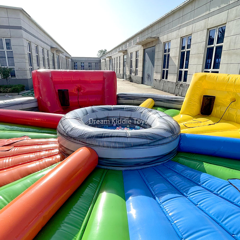 Inflatable Hungry Hippos Inflatable Bungee Running Sport Hot Sale PVC Game