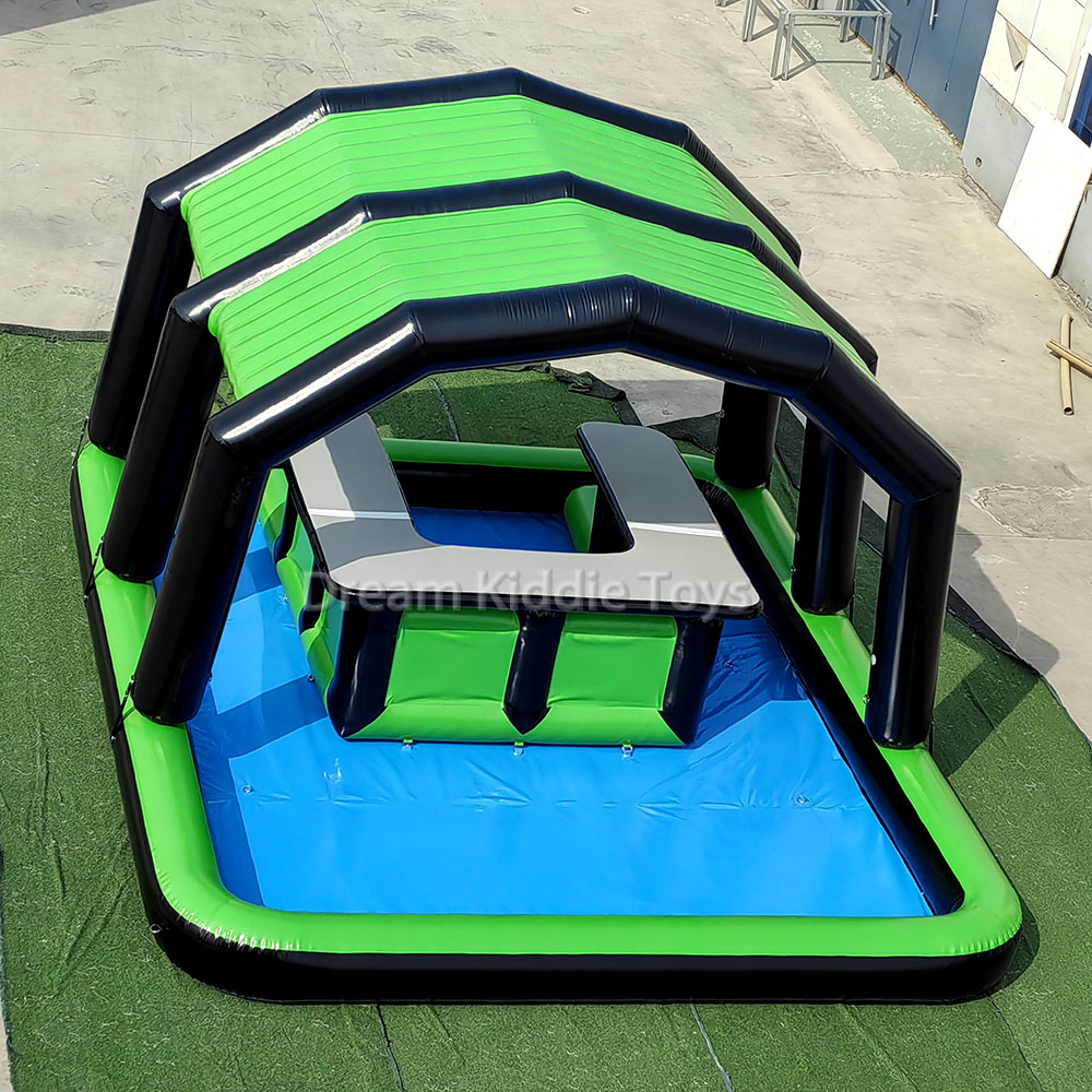 Green Inflatable Water Bar Inflatable Water Tent Bar for Party Rental Water Bar