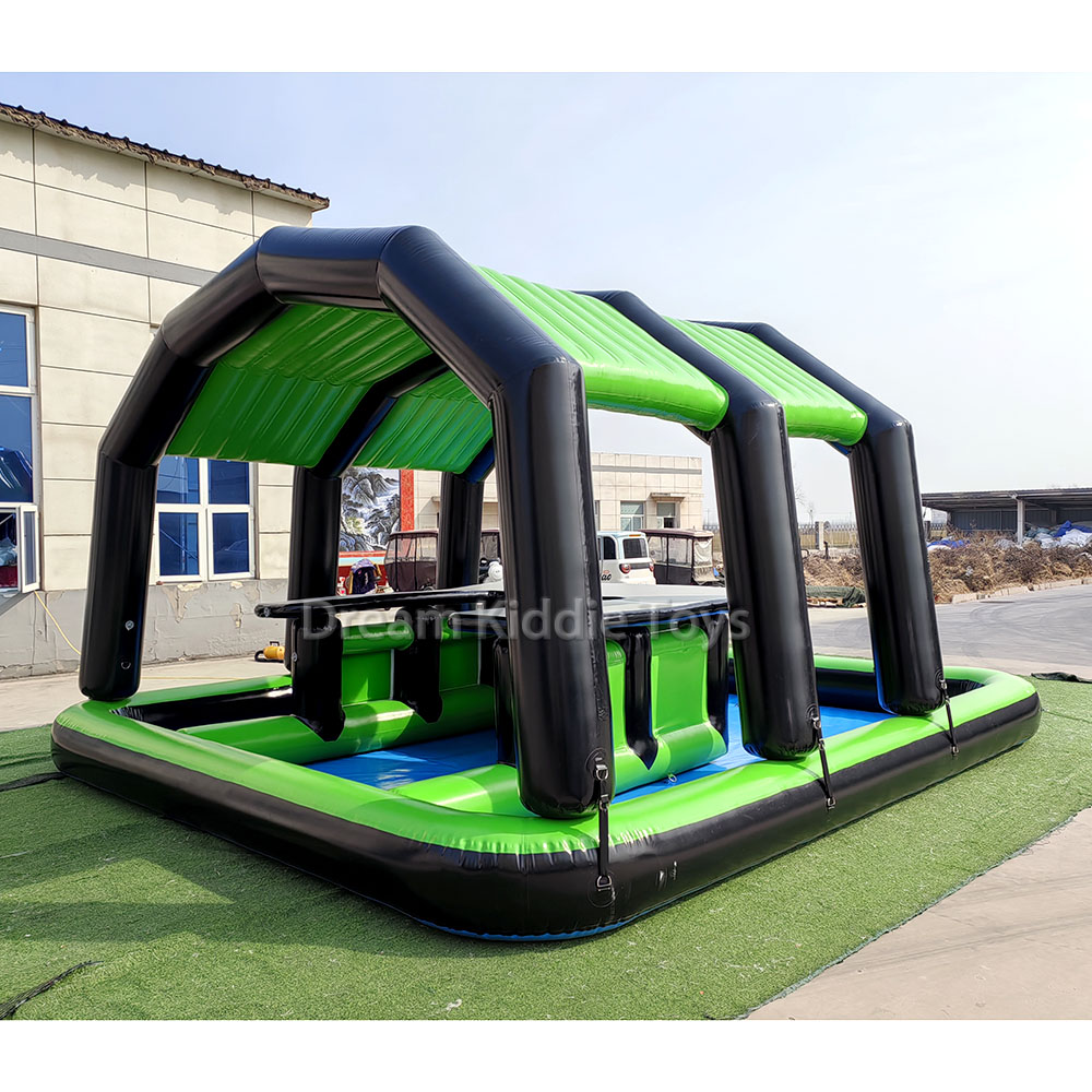 Green Inflatable Water Bar Inflatable Water Tent Bar for Party Rental Water Bar