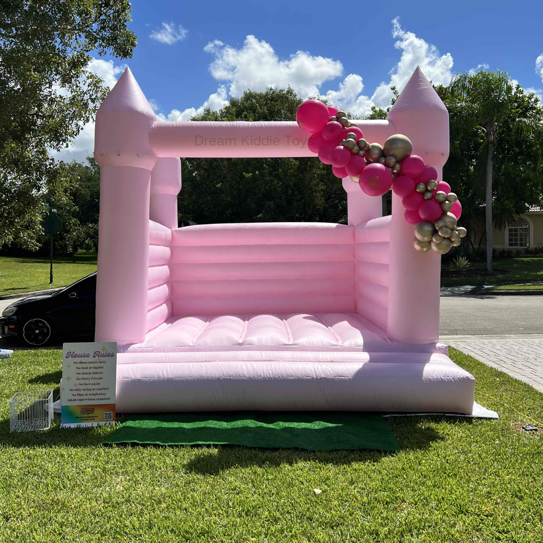 Commercial 13x13FT Giant  Pink Bounce House Softplay Bouncy Castle Outdoor Backyards