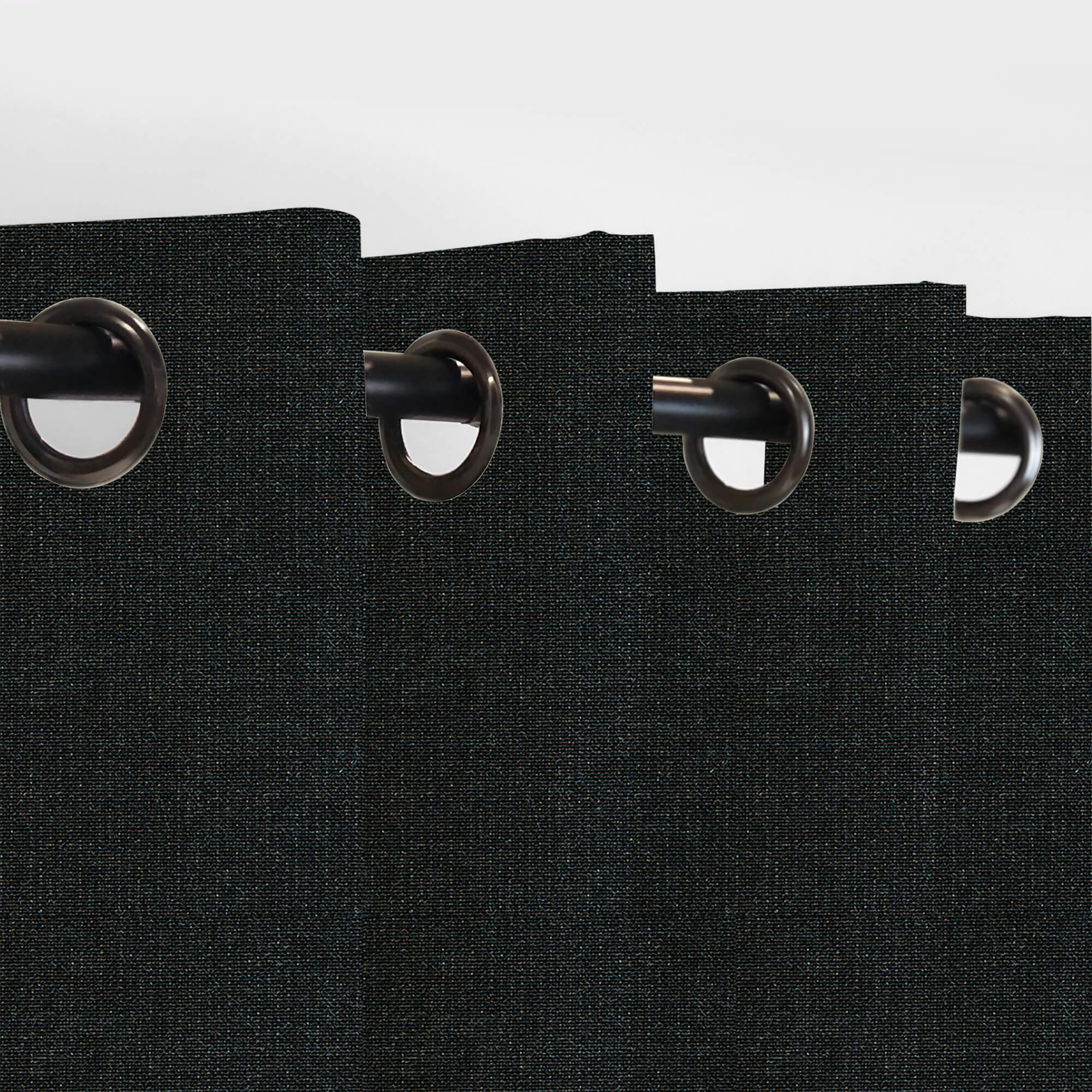 Sunthus PENGI Outdoor Curtains Waterproof - Blend Black