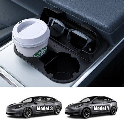 Center Console Tesla Cup Holder for Model 3/Y（2021-2023）-TESGOD